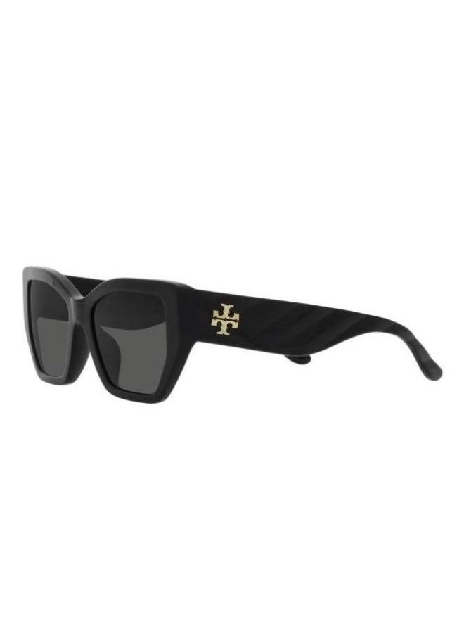 Burch TB Women's Cycling Sunglasses TY7187U Retro Sunglasses Unique  Quare Design Sunglasses Black - Image 1